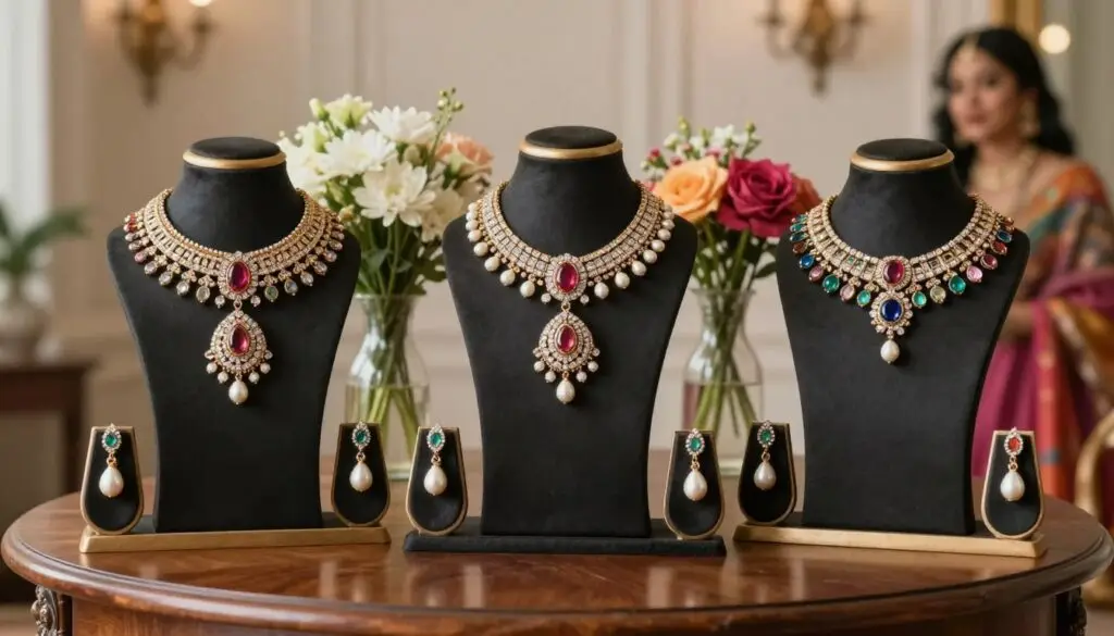 Complete jewellery set styling