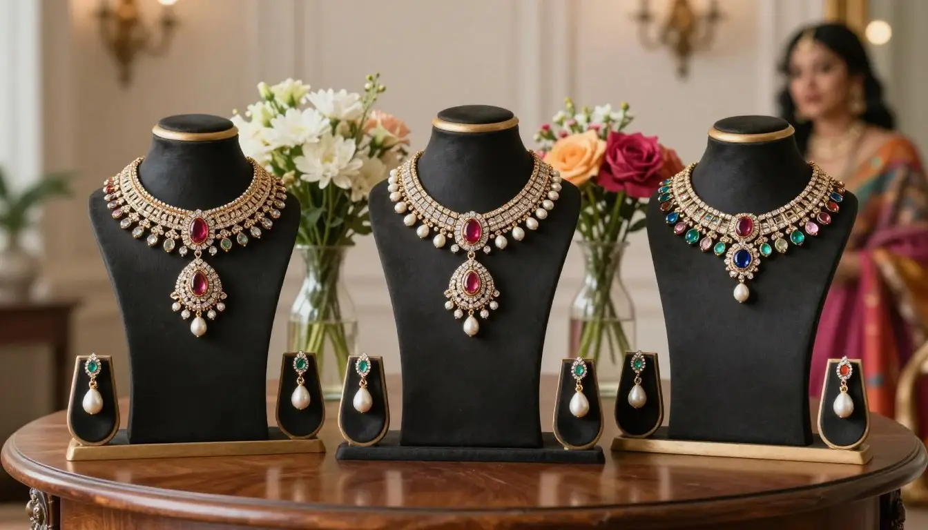 Complete jewellery set styling