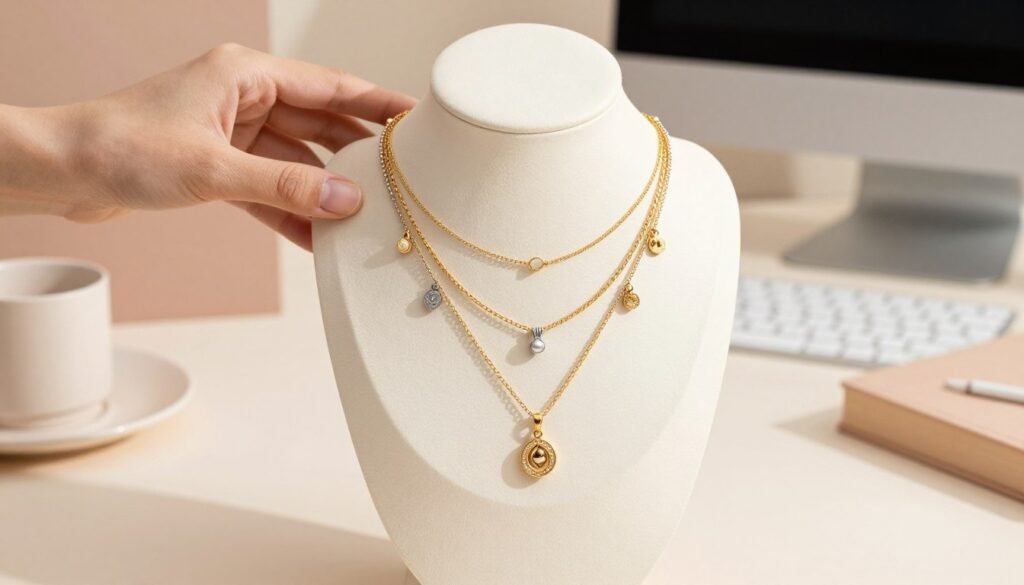 delicate layered necklaces delicate layered necklaces